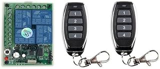RF DC24V 4CH RF 10A Relay Wireless Remote Control Lighting Switches Transmitter Receiver 433 mhz /315 mhz Radio contro - (Color: with 2 Remote, Voltage: 24V, Size: 315mhz)