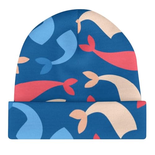 Colorful Fishes Pattern Kids Beanie Hat for for Girls Boys Children Cap Winter Knitted Chemo Cancer Headwear Accessories Gifts Decoration4