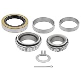 [1-Set] 3500lbs Trailer Axle Bearing Kit L44649/10, L68149/11 for #84 Spindle,1.719'',10-19 (171255T