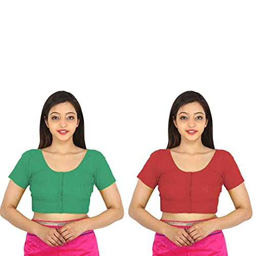 Image of Namita Women's Rubia Cotton Solid Half Sleeve Blouse