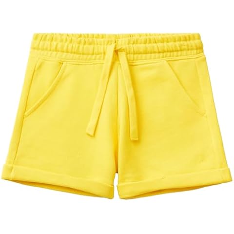 United Colors of Benetton Girls' Yellow Bermuda Shorts Cover