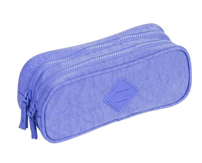 Estojo Sestini Crinkle Lavanda 2 Fechos 75507-51