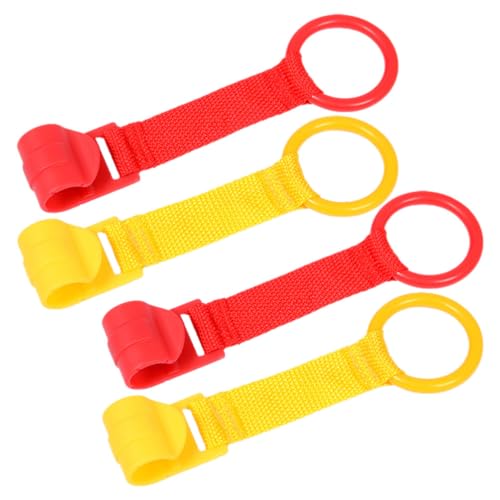 ifundom Pull up Bars 4pcs Baby Pull up Rings Hanging Rings Baby Walking Assistant Safety Toddler Pull up Bar Baby Jumper Doorway