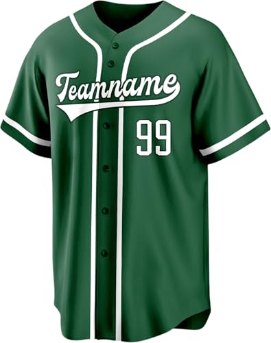 Custom Baseball Shirts for Men/Women/Youth Personalized Jersey Shirt Stitched or Printed Name Number miniatura 2