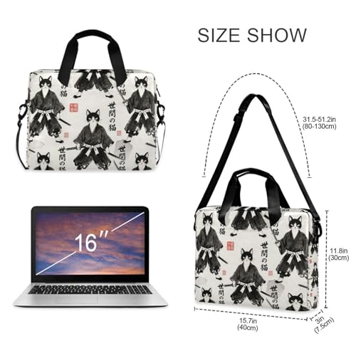 Maletín portátil para laptop 15.6 pulgadas con correa y asa miniatura 5