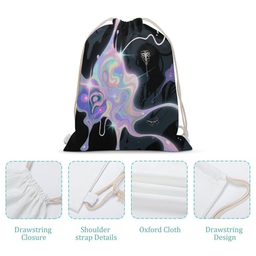 Abstract Art Graffiti Drawstring Backpack Gym Bag Lightweight Sackpack Gift for Hiking Travel Beach Shopping4
