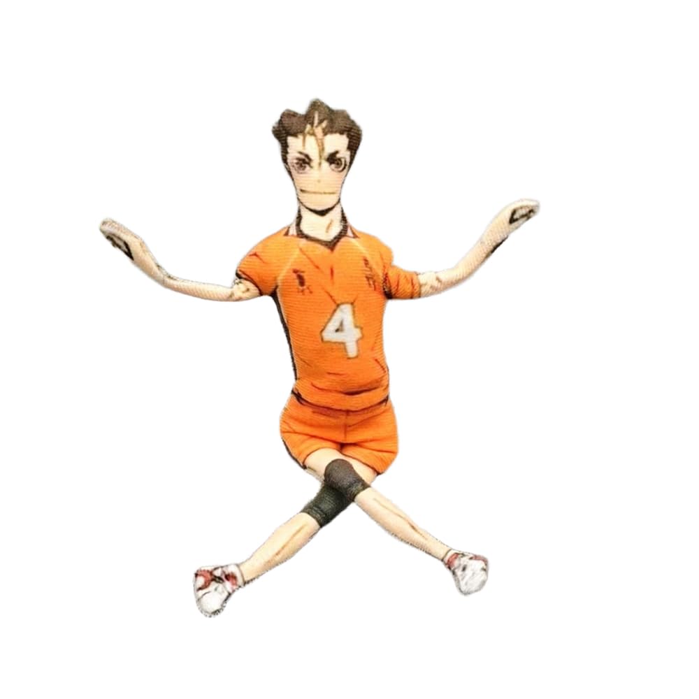 Zhongkaihua Yu Nishinoya Plush Action Figure Yu Nishinoya Plush Pillow 28CM Twistable Articulated Character Creative Collectible Gift Christmas Decoration for Home Party — image 1