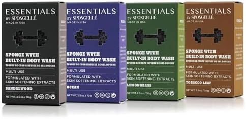 Spongellé Men's Essentials Bundle | Body Wash Infused Buffers image 5