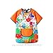 MotiveTech Kids Painting Apron for Culinary and Artistic Activities, Orange XL