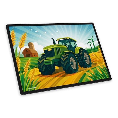 itenga Schreibtischunterlage 40×53 cm – Motiv Traktor – 2,5...
