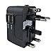 Travel Adapter, JMcolo All in One Universal International Power Adapter Converters USB Wall Charger AC Plug Adapter with Dual USB Charging Ports for USA EU UK AUS Cell phone laptop (Black)