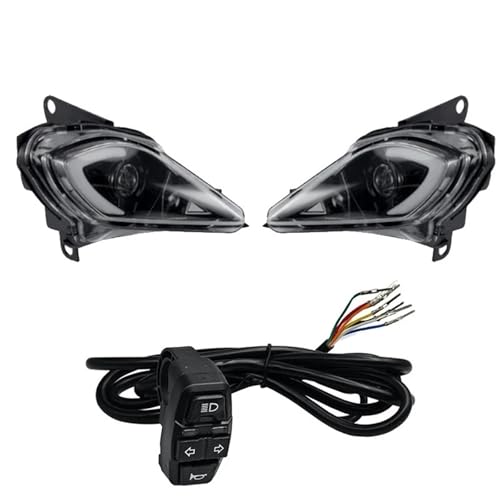 �I�[�g�o�C�p�t�����g�w�b�h���C�g �p�̃��v�^�[ 700 700R ���� YFZ450 ���� YFZ450R 2006-2022 DRL LED �����\�ȃw�b�h���C�g�^�[���V�O�i�����C�g(3PCS LIGHT)