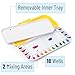 Mr. Pen- Airtight Watercolor Palette with Lid, Yellow, 18 Wells and 2 Mixing Areas, Empty Watercolor Palette, Paint Pallet with Lid, Folding Paint Tray