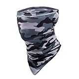 DDRPAD Ice Silk Sonnenschutz-Bandana, für Damen und Herren, Reitmaske...