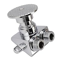 Syrisora Fußpedalventil Kupfer Touchless Fußpedal Wasserventil Set für Waschbecken Wasserhahn Badezimmer Waschbecken Wasserhahn