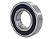 Peer Bearing 1638-2RS-NR 1600 Series Radial Bearing, Snap Ring, 0.75" ID, 2" OD, 0.5625" Width, 2 Buna N Contact Seals