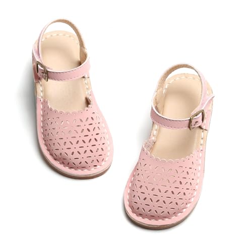 Image of THEE BRON Toddler Girls Espadrilles Sandals Hollow Out Rustic Dress Shoes