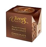 Panettone de chocolate Excellence 750 g | Torrons Vicens – Panettone artesano de masa esponjosa con trozos de chocolate – Dulce Premium para compartir y regalar