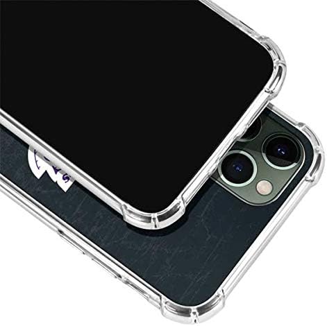 Skinit Clear Phone Case Compatible with iPhone 12 Pro Max - Officially Licensed NBA Los Angeles Lakers Black Primary Logo Design