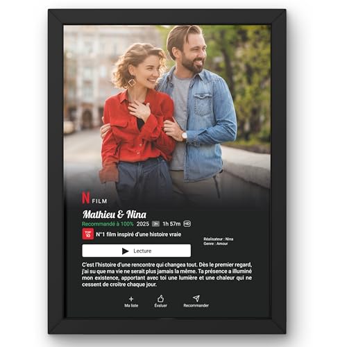 Poster Netflix personnalisé avec ou...
