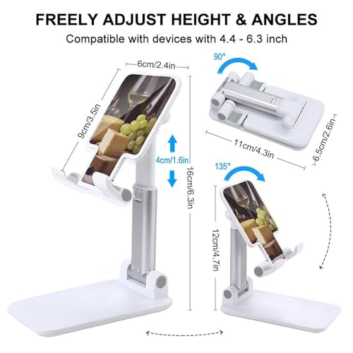 Support de téléphone de bureau réglable et pliable pour iPhone et Android - 2