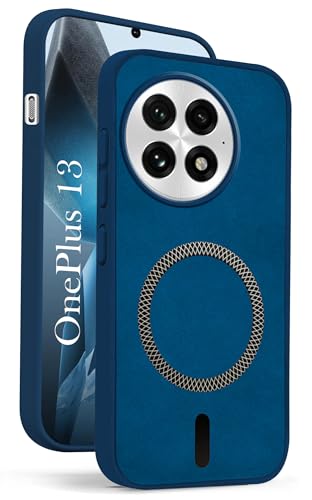 Image of Jkobi Leather Finish Back Cover Case for OnePlus 13 (MagSafe Compatible Wireless Charging | Soft Touch | Camera Bump Protection)