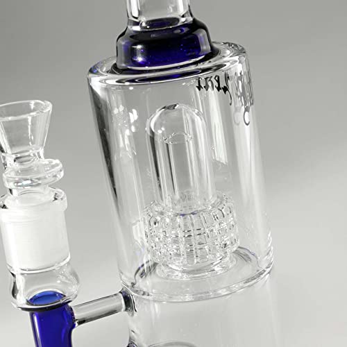 Black Leaf | Glasbong 2-mal Trommelperkolator | Blau | aus Borosilikatglas | H: 330mm | ø 65/26mm | NS 19 (18,8mm… – Bild 4
