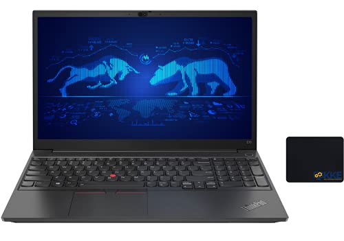 Lenovo 2021 Newest Thinkpad E15 Gen 2 Business Laptop, 15.6 Full HD Screen, Intel Core i5-1135G7 Processor,32GB RAM, 1TB PCIe SSD, Webcam, Wi-Fi 6, Zoom Meeting, Windows 10 Pro, Black, KKE Mousepad