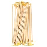 Ciieeo 40 Holz Laternenstäbe für Leichter Laternenhalter mit Griff Selbstgemacht Laternenzubehör...