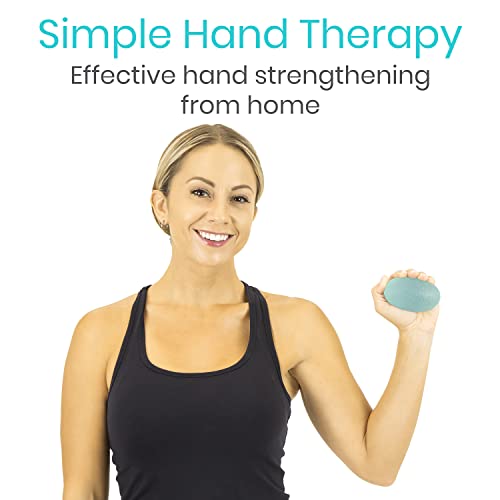 Vive Hand Squeeze Balls - Squishy Exercise Eggs Hand Therapy, Stress Relief, Arthritis & Grip Strength Therapy - Strength Trainer Equipment For Finger, Wrist, Carpal Tunnel - Squeezing Egg Trainer #TOP1