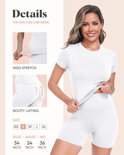 Image of ZOOSIXX Two Piece Workout Sets for Women - Summer Outfits 2 Piece Short Gym Sets Casual Lounge Vacation Matching Clothing