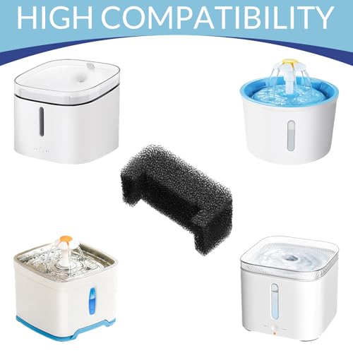 Pack 20 filtros de espuma para fuente de agua para mascotas miniatura 3
