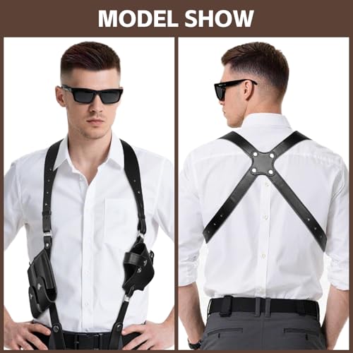 Agorizeo Adjustable Leather Shoulder Holster