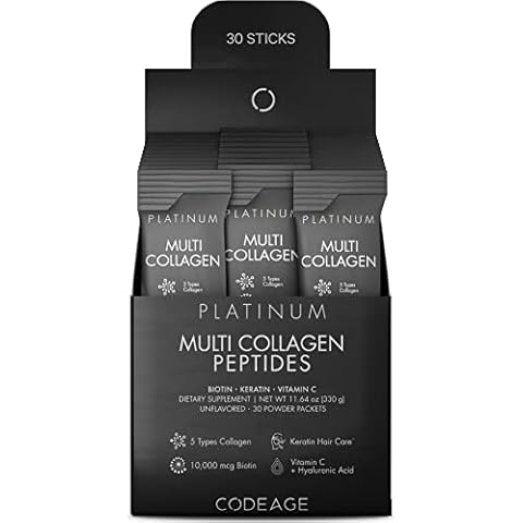 Codeage Multi Collagen and Biotin Supplement - 30 Powder Packets Cover