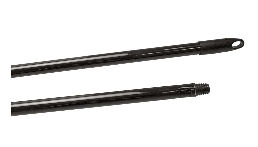 La Briantina Manico Professionale per Scope in Metallo Plastificato 130 cm Nero