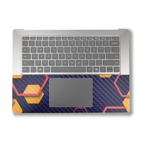 Image of Carbon Fiber Laptop Skin Compatible with Alienware M18 R2 (2024) - Complimentary Hex - Premium 3M Vinyl Protective Wrap Decal Cover - Easy to Apply | Crafted in The USA by MightySkins