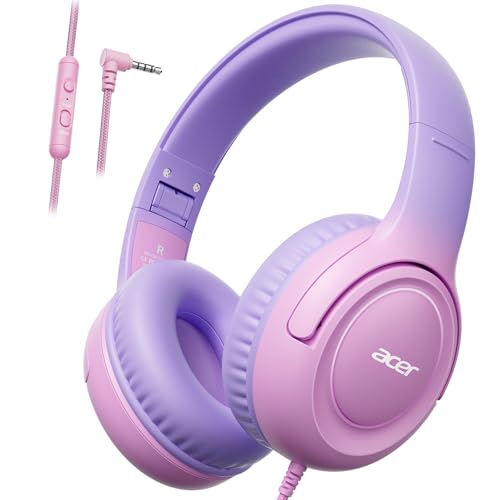 Acer HK03 Wired Kids Headphones with 85 dB Volume Limiter