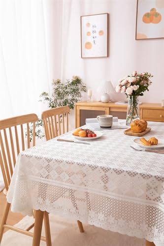 Nappe blanche KnSam 130x180 pour protéger la table des taches sans plastique - 6