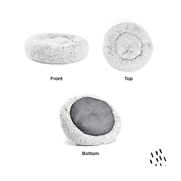 Best Friends by Sheri The Original Calming Donut Cat and Dog Bed in Shag Fur – Bild 4