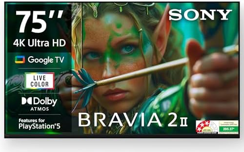 Sony 189 cm (75 inches) BRAVIA 2M2 Series 4K Ultra HD Smart LED Google TV K-75S25M2