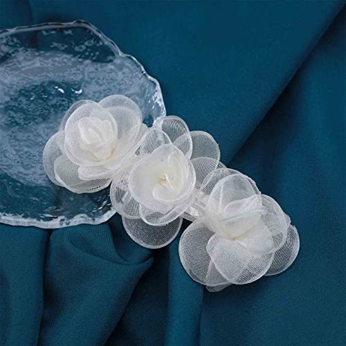 Iaceble Boho Lace Flower Hairpin Barrette White Flower Hair Clips Retro Flower Hair Barrette Wedding Bridal Hair Pins Accessory For Women And Girl Headdress #TOP1