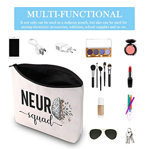 Neuro Squad Gift Neuro Nurse Gift Neuro Team Rn Gift Neurology Surgery Nurse Nursing School Zipper Pouch Makeup Bag (Neuro Squad EU) - Image 3