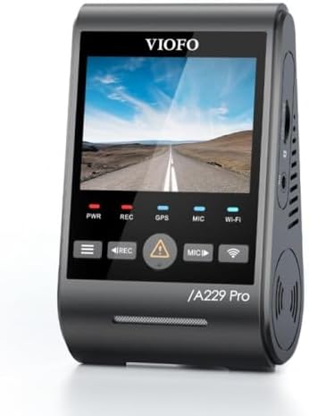 Resim Viofo A229 Pro 4K HDR Sony Starvis 2 Sensörlü Wi-Fi GPS'li Araç Kamerası 