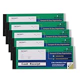 Money or Rent Receipt Book, 50 Sets 7 1/2