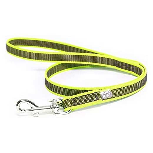 Julius-K9 216GM-S2 Color & Gray gumierte Leine, 20 mm x 2 m mit Schlaufe und D-Ring, maximal für 50 kg Hunde, schwarz-grau 4 Julius-K9 216GM-NE-S2 Color & Gray, gumierte Leine, neon-grau, 20 mm x 2 m, mit Schlaufe, max für 50 kg Hunde