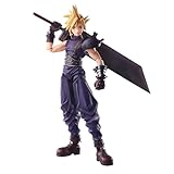 Final Fantasy VII Bling Arts Cloud Strife PVC Pre-Painted Action Figure, Blue, 4988601381727