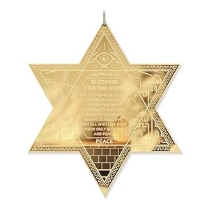 TYLDUM Magen David Jewish Dwelling Blessing – Plexiglass Judaica Wall Artwork 3 Colours, Trendy Jewish Decor, Distinctive Housewarming Reward, Made in Canada by Jewish Artisan