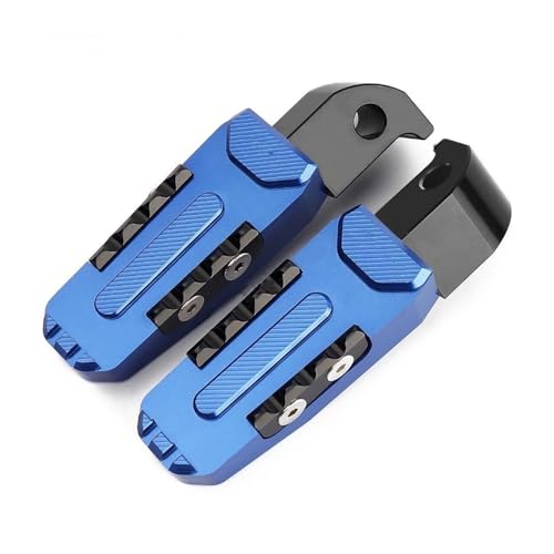 オートバイリアフットペグレストパッセンジャーフットレスト に適合する XMAX300 XMAX 300 XMAX250 2017 2018 2019 2020 2021 フットペグ(青)