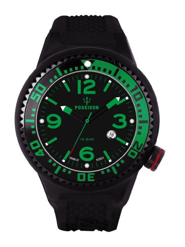 Preisvergleich Produktbild Kienzle Herren-Armbanduhr POSEIDON XL Black Pro Analog Silikon K2021173143-00260