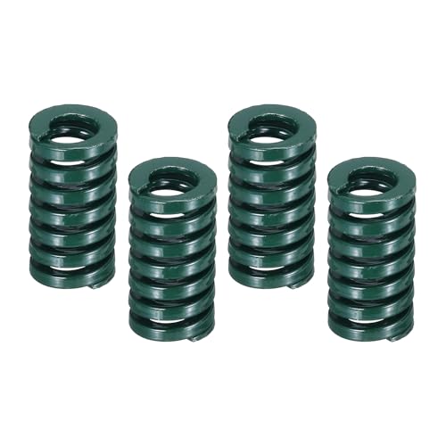 Image of sourcing map 4 Pcs 3D Printer Die Spring, 16mm OD 30mm Length Light Load Compression Mould Die Spring for Mechanical Equipment 3D Printer Electric Part Accessories, Green